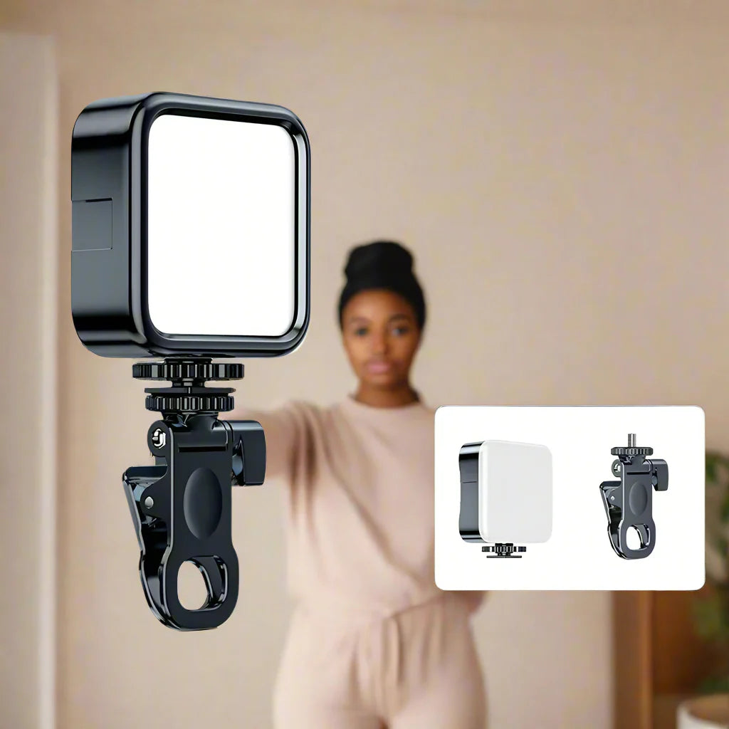 Portable LED Selfie Light for Iphone Samsung Ipad Mobile Phone Laptop Clip Ring Flash Fill Light Photo Video Photography Lamp