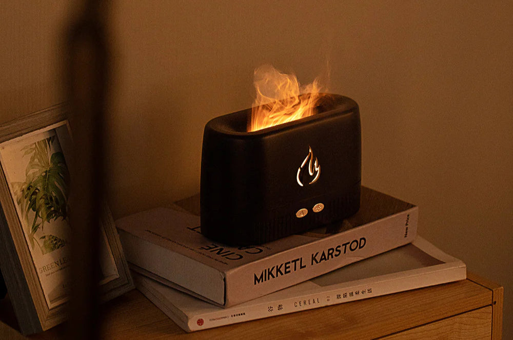 Portable Aroma Diffuser, Atomizer Air Flame Humidifier